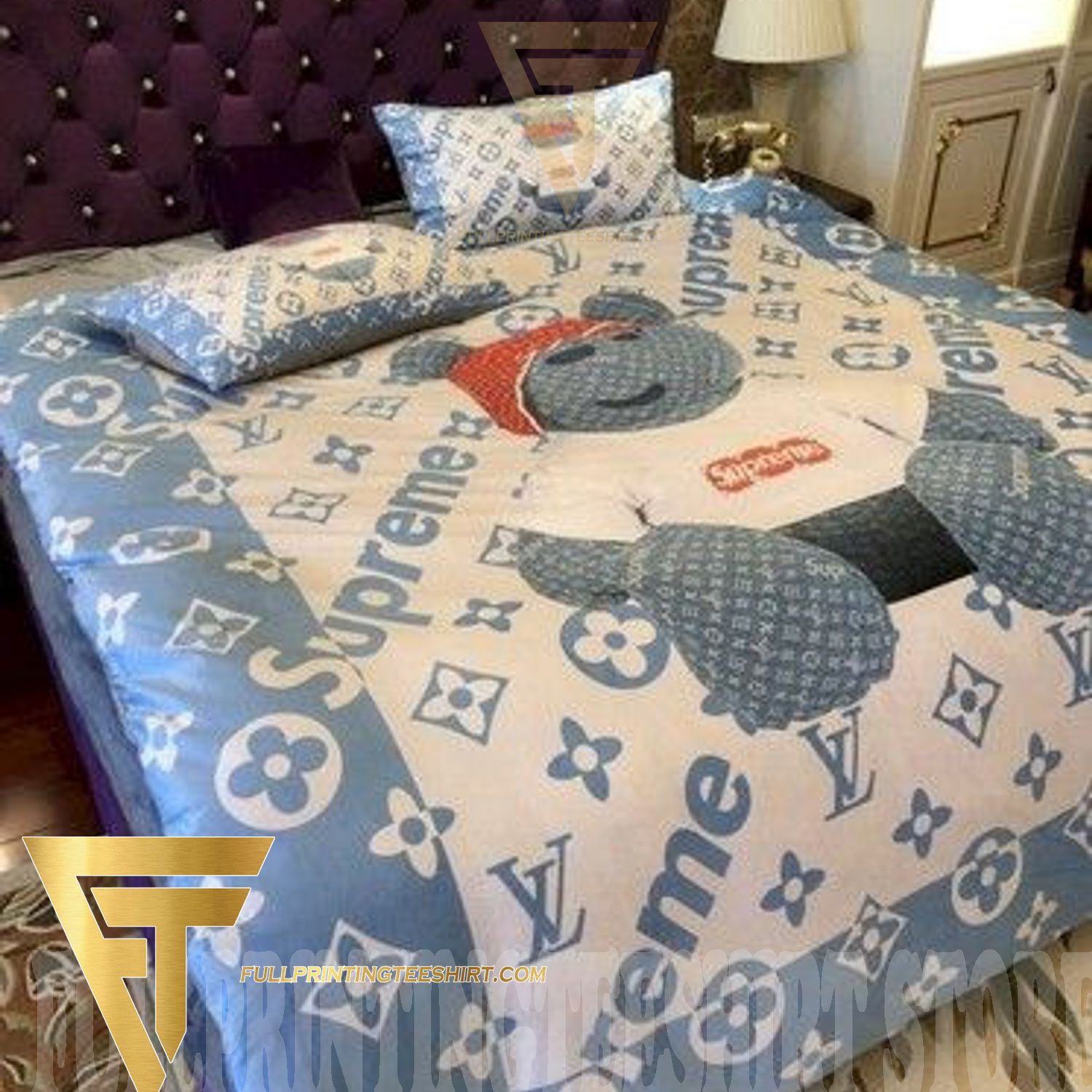 The Best Luxury Lv Supreme 05 Luxury Brand Home Decor Duvet Cover Bedroom  Sets